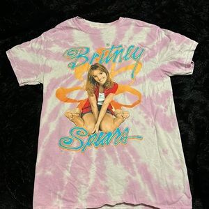 Britney Spears tie-dye tee-shirt.